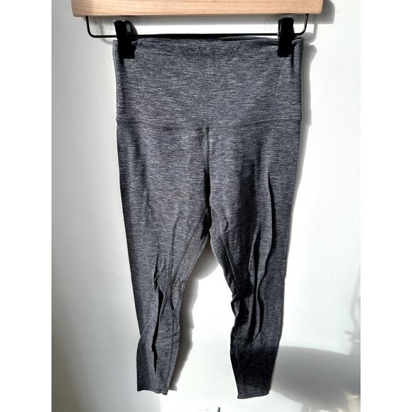 Lululemon Align Pant 28" Size 4 Heathered Black Nulu - Picture 2 of 3